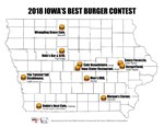 2018 Best Burger Contest Winners Map