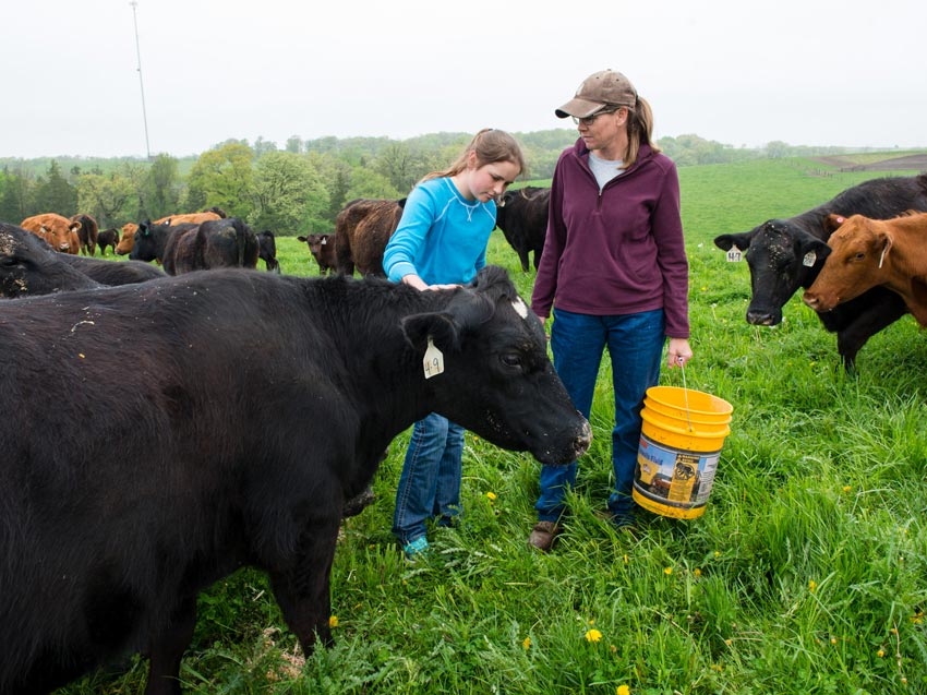 Peters Family on the Farm